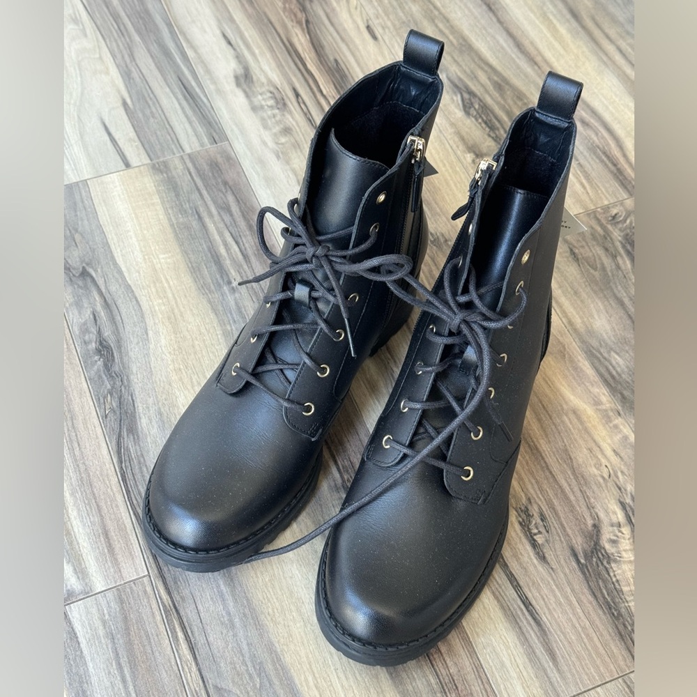 Cole Haan womens Camea Water Proof Combat Boot, never worn